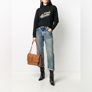 SAINT LAURENT logo hoodie